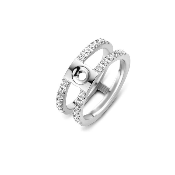 Twisted Trista Silver Ring Base 8mm