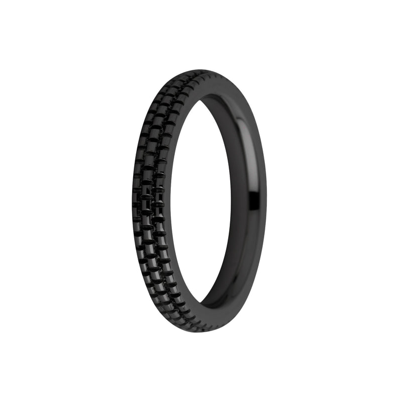 Stackable Sarah Refined Engraved Black💸