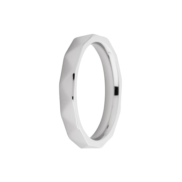 Stackable Sarah Facet Silver💸