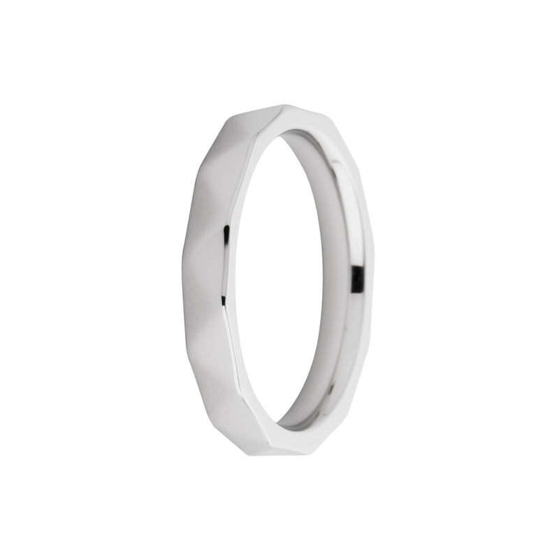 Stackable Sarah Facet Silver💸