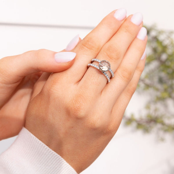 Twisted Trista Salmon Ring